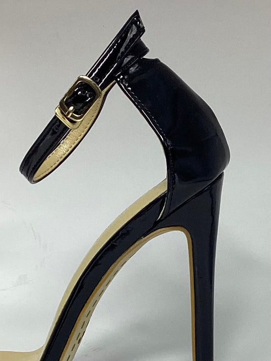 Open toe sandal, Strap ankle, thin heel, height increasing, Open toe stilettos in black, red and beige 